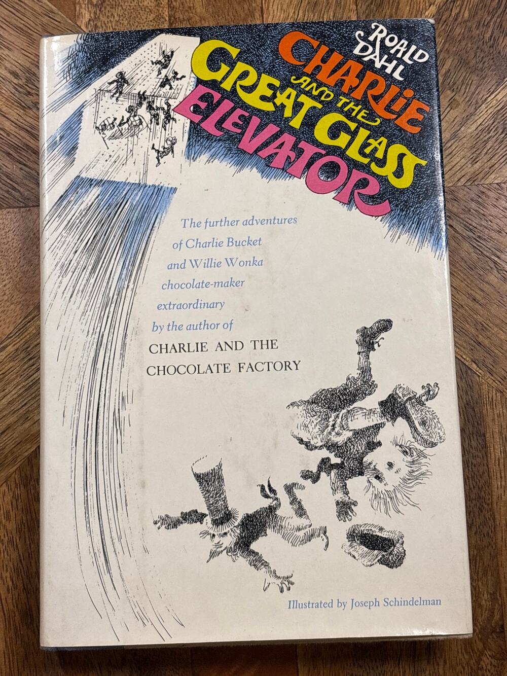 1972 Charlie And The Great Glass Elevator Third Printing Hardcover Dust Jacket